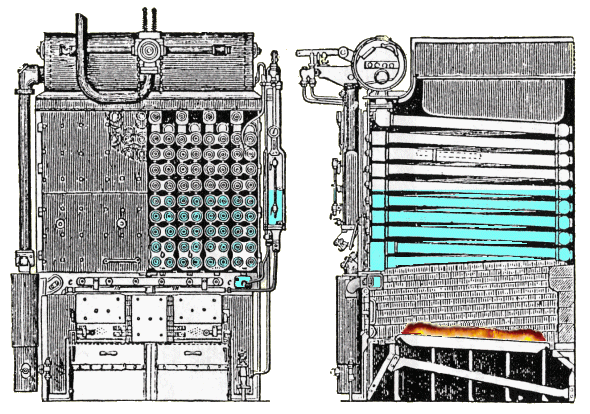 Belleville steam boiler