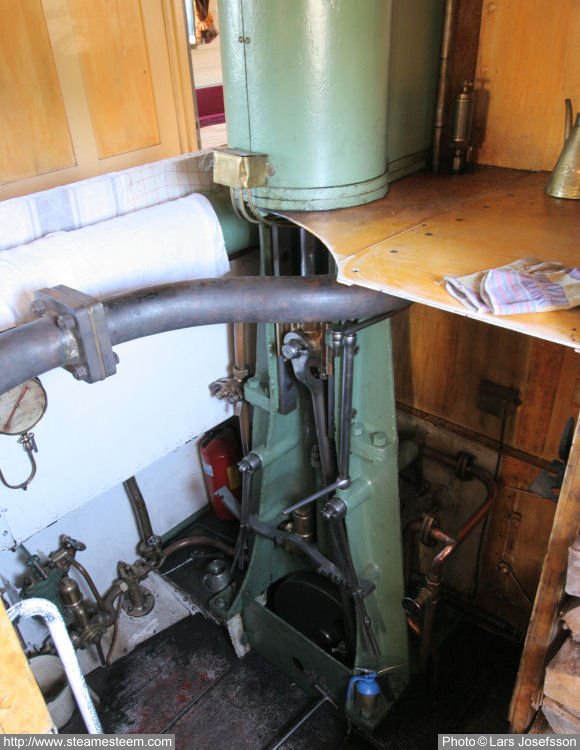 Singel cylinder steam engine